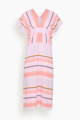 Gasira V-Neck Dress in Kiremiti Pink