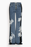 Hellessy Zion Jeans in Dark Stone Wash//White