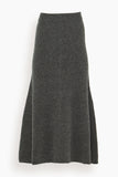 Clea Skirts Marta Boucle Skirt in Charcoal