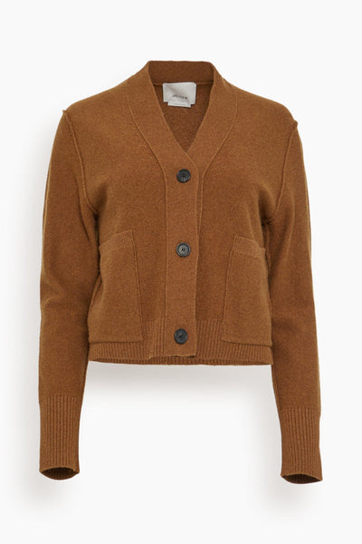 Perry Boxy Cardigan in Cinnamon
