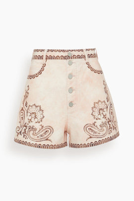 Akia Denim Short in Pink
