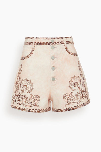Akia Denim Short in Pink