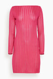La Galpa Riva Bare Mini Dress in Strong Pink