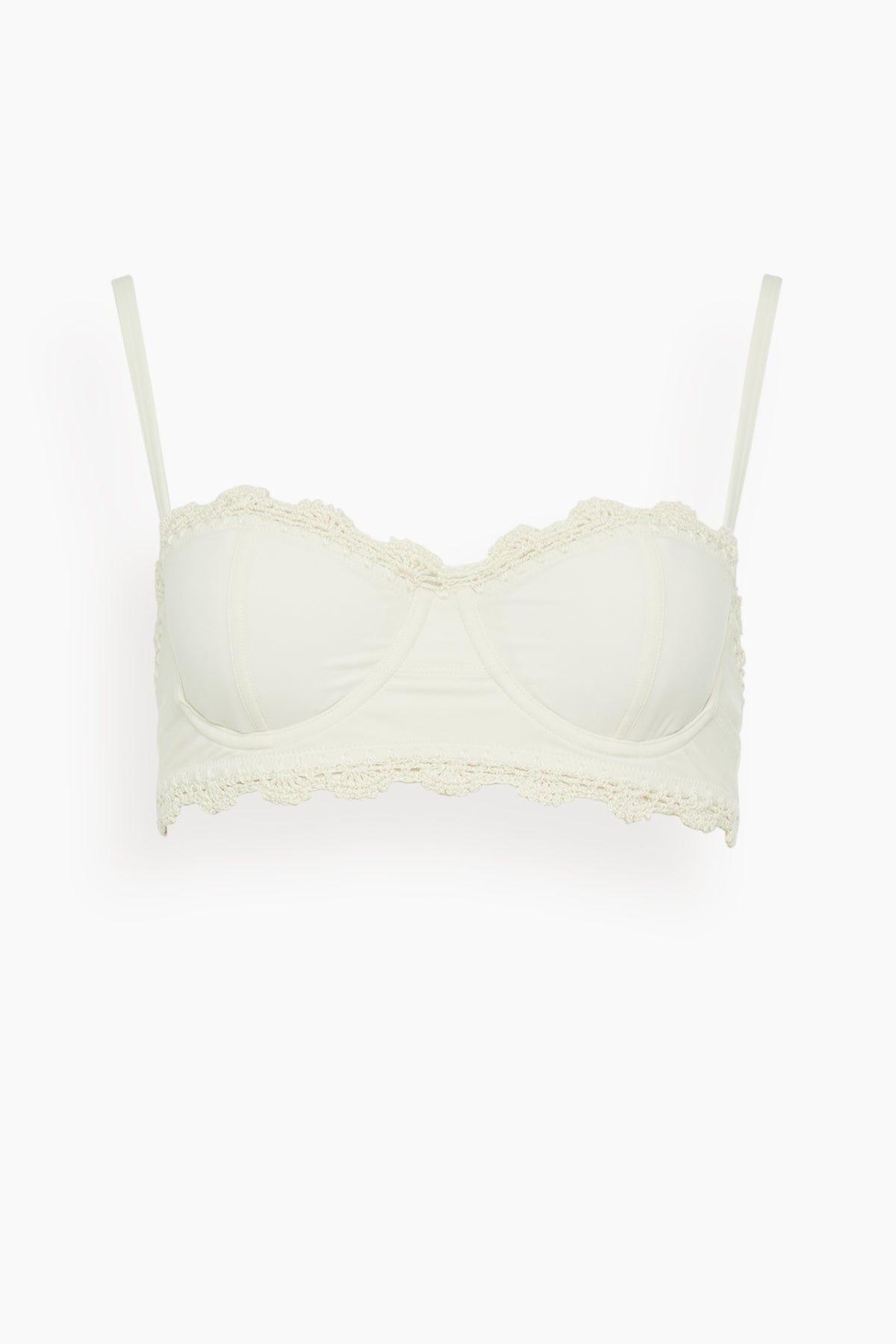 Ulla Johnson Etiana Bikini Top in Cowrie