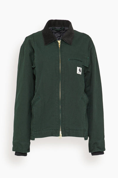 sacai×Carhartt WIPDuck x NylonTwillCoat Duck x Nylon Twill Coat — Black – La Garçonne