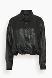 R13 Tops Crossover Bubble Shirt in Black R13 Crossover Bubble Shirt in Black