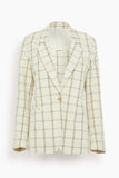 Forte Forte Organic Tartan Boxy Jacket in Lattementa
