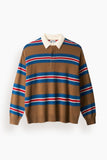 Staud Michael Cashmere Sweater in Savoy Stripe
