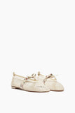 Alexandre Birman Clarita Ballerina Mesh Flat in Off White