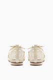 Alexandre Birman Clarita Ballerina Mesh Flat in Off White