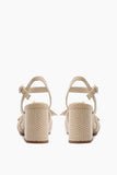 Alexandre Birman Maxi Clarita Padded Raffia Sandal 75 in Shell
