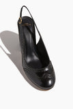 Alexandre Birman Slingback Brogue Pump 85 in Black