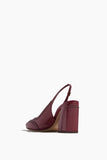 Alexandre Birman Slingback Brogue Pump 85 in Chili Red