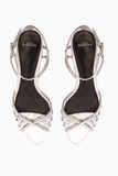 Alexandre Birman Solene 50 Kitten Heel in Silver