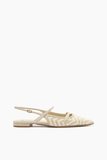 Alexandre Birman Tita Raffia Zig Flat in Eggshell