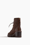 Alexandre Birman Tresse Combat Boot in Brown