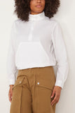 Bourrienne Paris Tops Altitude Shirt in White Bourrienne Paris Altitude Shirt in White