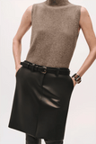 Brandon Maxwell The Lex Classic Pencil Skirt in Black