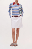 Brandon Maxwell The Rhea A-Line Skirt in White