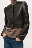 Brandon Maxwell The Ryder Box Jacket in Black