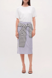 Brandon Maxwell The Townes Pencil Skirt in Trompe L'oeil