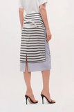 Brandon Maxwell The Townes Pencil Skirt in Trompe L'oeil