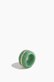 By Pariah Rings Diamond Pebble Cocktail Ring in Green Chalcedony By Pariah Diamond Pebble Cocktail Ring in Green Chalcedony