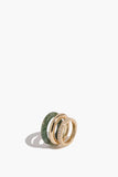 By Pariah Rings Kalahari Ring Stack in Moss Agate By Pariah Kalahari Ring Stack in Moss Agate