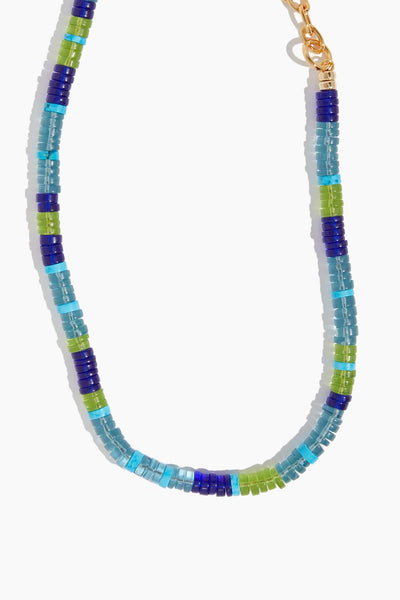 Agosto Necklace in High Tide Blue