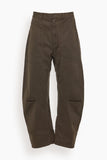 Nili Lotan Shon Pant in Chocolate Brown