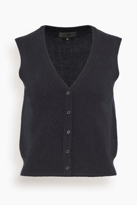 Porter Sweater Vest in Dark Navy