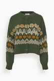 Altuzarra Cammie Sweater in Dark Forest Fairisle