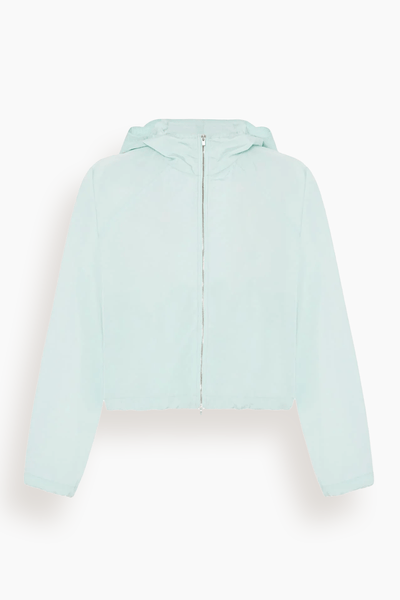 Recycled Nylon Short Blouson in Aquamarine