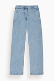 Another Tomorrow Carpenter Denim Pant in Light Blue Wash