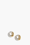 Lizzie Fortunato Earrings Bubble Hoops in Mixed Metal Gold/Silver