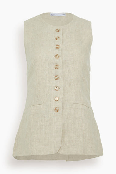 Faithfull The Brand Tops Domenico Vest in Natural Faithfull the Brand Domenico Vest in Natural