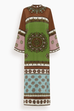 Alemais Contina Silk Midi Dress in Multi