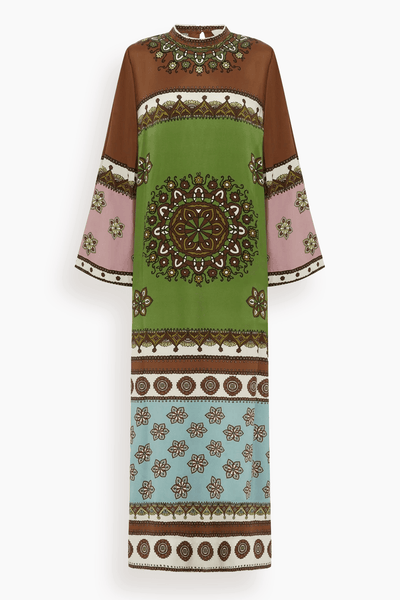 Alemais - Alemais Contina Silk Midi Dress in Multi 10 / 6 US - Hampden Clothing