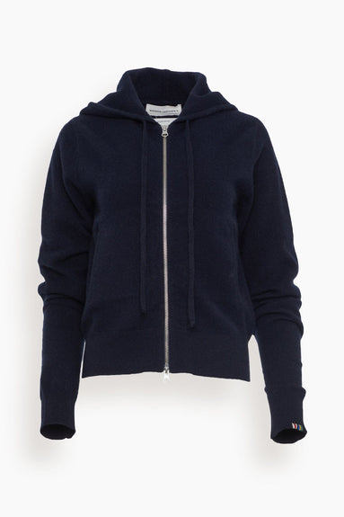 Extreme Cashmere Jackets Hood Cardigan in Navy