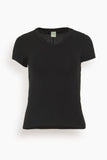Flore Flore Tops Jill Baby Tee in Black Flore Flore Jill Baby Tee in Black