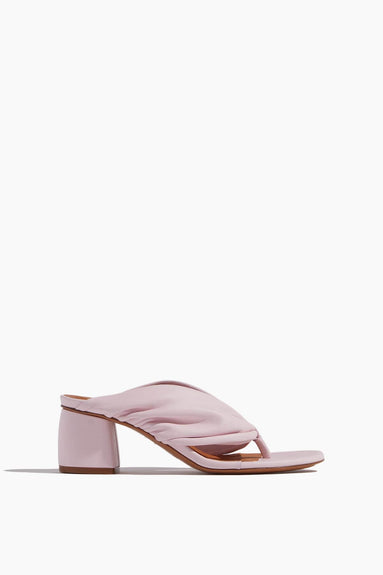 Forte Forte Strappy Heels Nappa Leather Heeled Thong Sandal in Petalo Forte Forte Nappa Leather Heeled Thong Sandal in Petalo