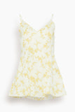 Bite Studios Sculpted Printed Strap Top in Daffodil Bouquet