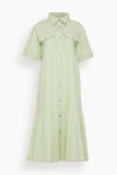 Sea Sullivan Sportswear Midi Shirt Dress in Seafoam