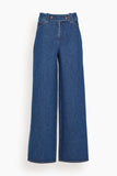 Tanya Taylor Jeans Samuel Pant in Classic Indigo Blue Tanya Taylor Samuel Pant in Classic Indigo Blue