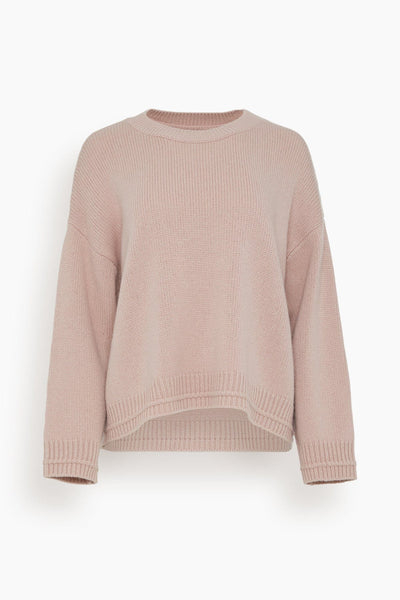 Alston Boyfriend Crewneck in Adobe Rose