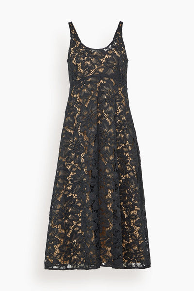 Lacy Dream Dress in Pure Black