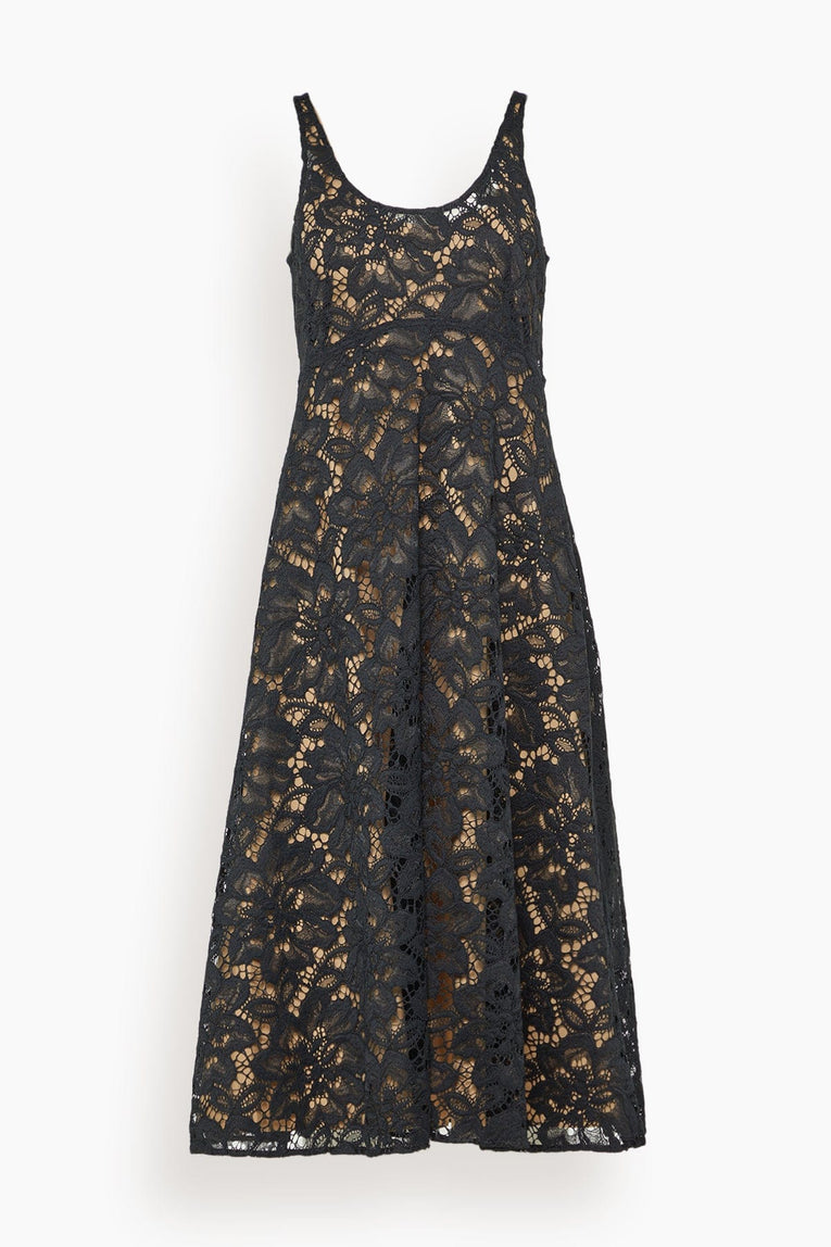 Dorothee Schumacher Lacy Dream Dress in Pure Black