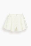Sea Stasia Denim Jean Shorts in Cream