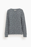 Dorothee Schumacher Sweaters Flower Sparkle Pullover in Calm Grey