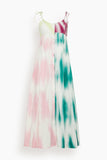 Rosie Assoulin High Garden Maxi Dress in Tie Dye